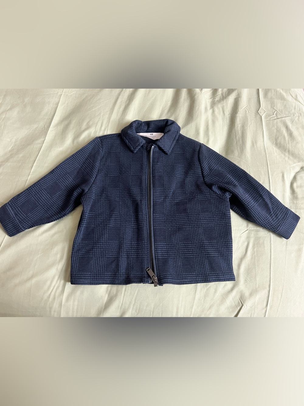 H&M Kids Navy Plaid lightweight Casual Jacket